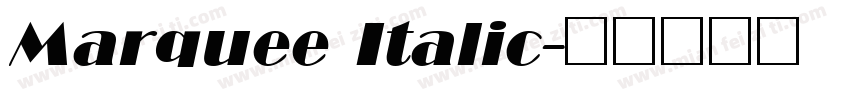 Marquee Italic字体转换
